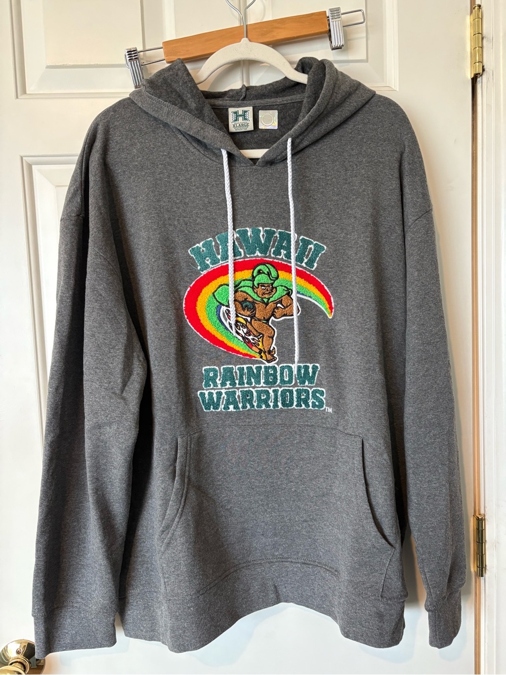 Hawaii Rainbow Warriors Gray Pullover Hoodie. Never been worn